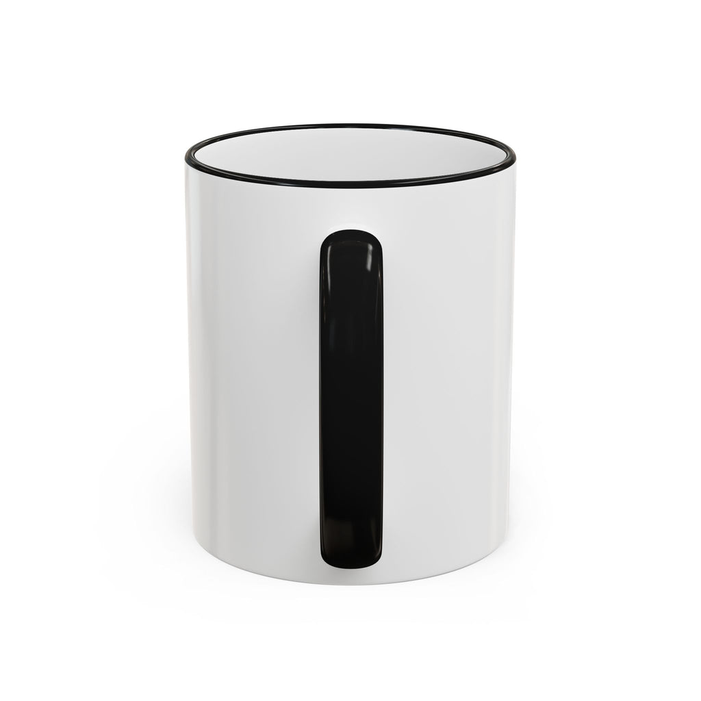 Accent Rim & Handle Mug — Spanish "Detrás de Cada Familia Fuerte Hay Una Madre Que Ora" Inspirational Coffee Mug