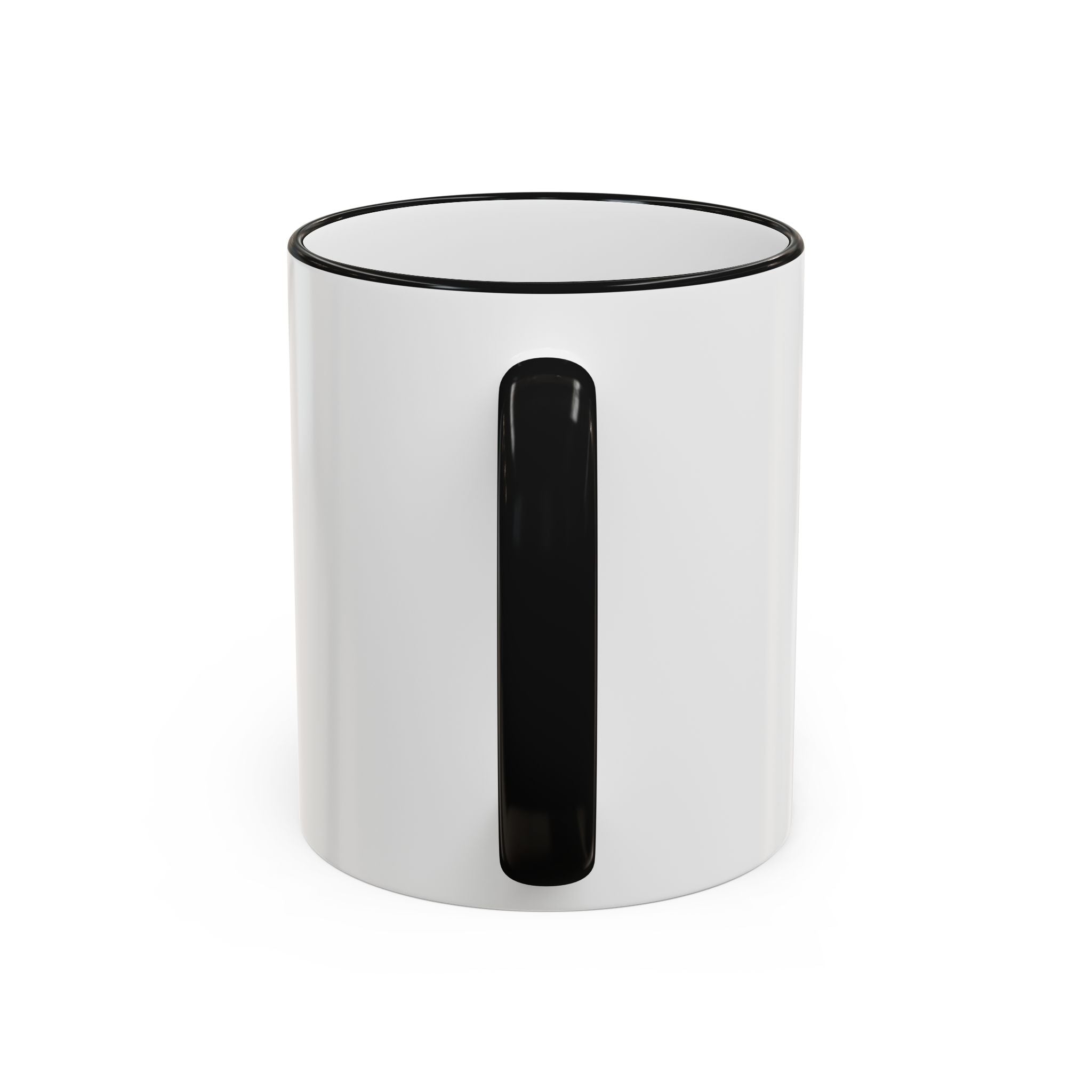 Accent Rim & Handle Mug — Spanish "Detrás de Cada Familia Fuerte Hay Una Madre Que Ora" Inspirational Coffee Mug