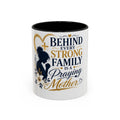 Inspirational "Praying Mother" Accent Coffee Mug — Behind Every Strong Family