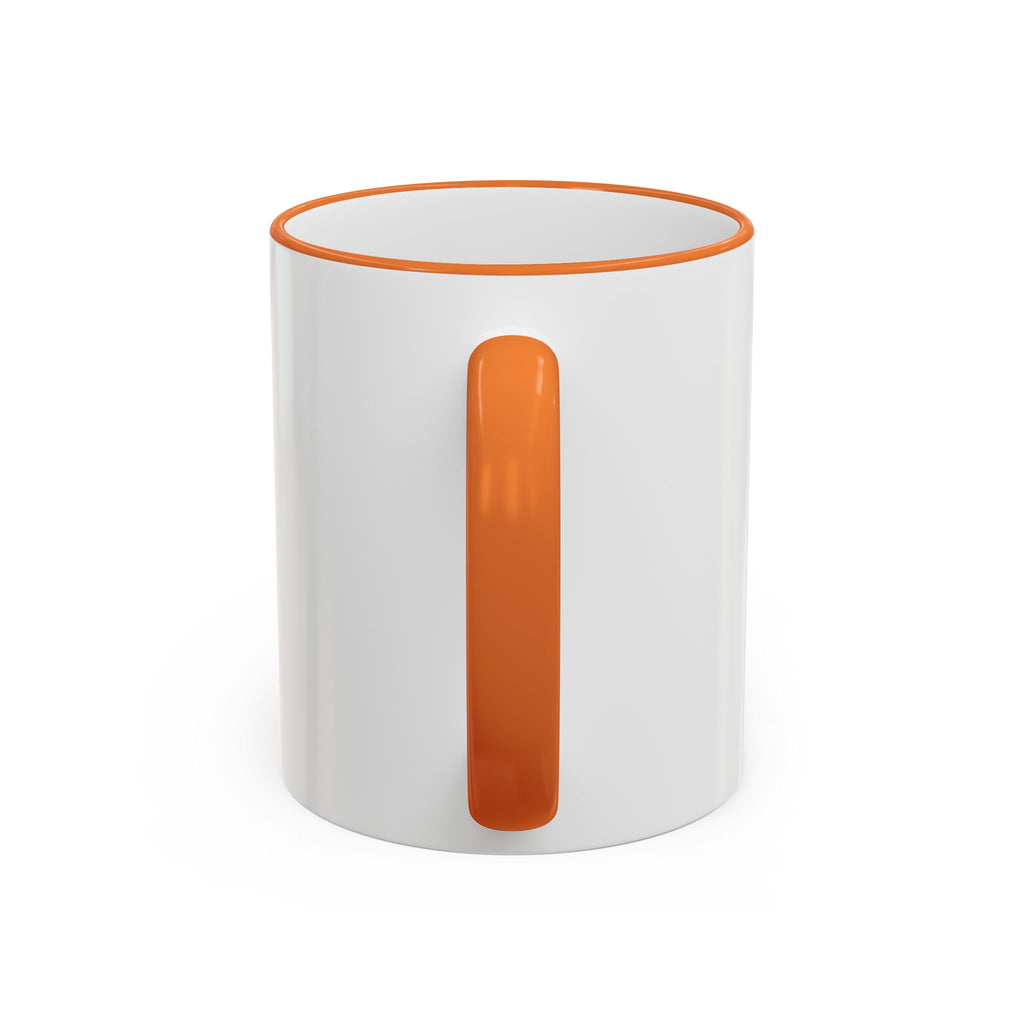 Accent Rim & Handle Mug — Spanish "Detrás de Cada Familia Fuerte Hay Una Madre Que Ora" Inspirational Coffee Mug