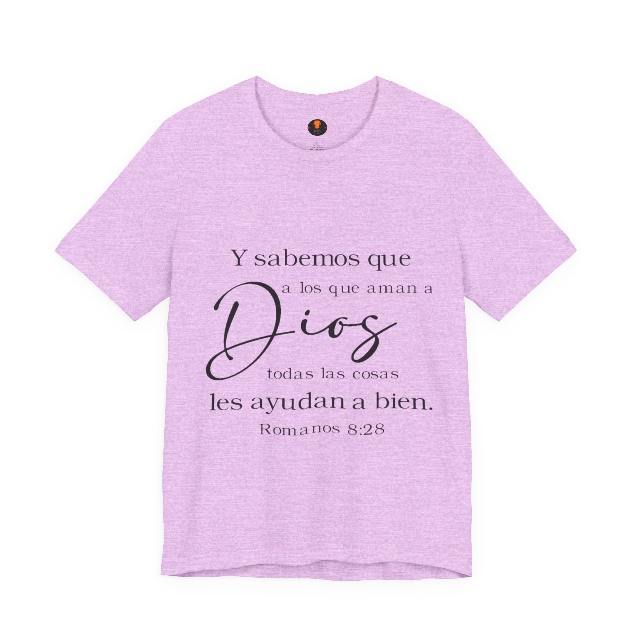 Christian Tee - Spanish Verse "Dios" Shirt (Romanos 8:28)